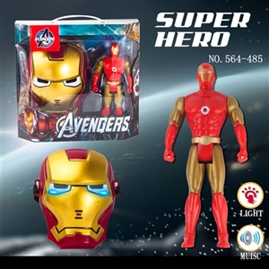 Iron man mask with light music - OBL653820