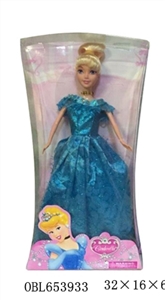The original Disney cartoon version 11 inches and a half solid body connected Cinderella - OBL653933