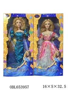 The original adult version 11 inches of semi solid body Cinderella barbie - OBL653957