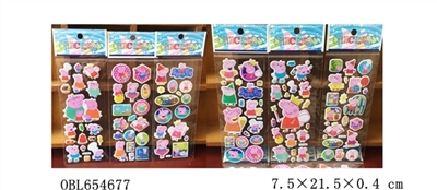 The pig paggy bubble stickers - OBL654677