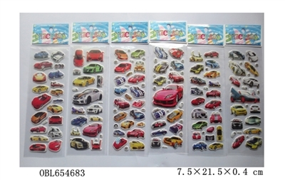 Bubble stickers for model cars - OBL654683