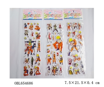 Naruto bubble stickers - OBL654686