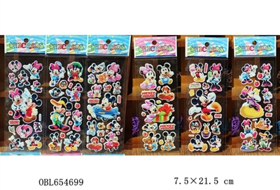 Mickey Minnie bubble stickers - OBL654699