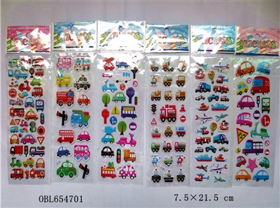 Transportation bubble stickers - OBL654701