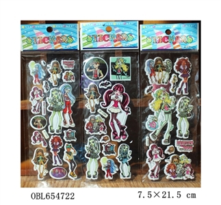 The zombie barbie bubble stickers - OBL654722