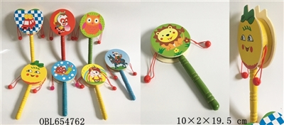 Wooden three-dimensional cartoon rattle - OBL654762