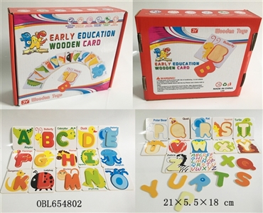 Multichip wooden letters cartoon jigsaw puzzle - OBL654802