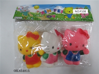 Three lining plastic zhuang KT cat - OBL654815