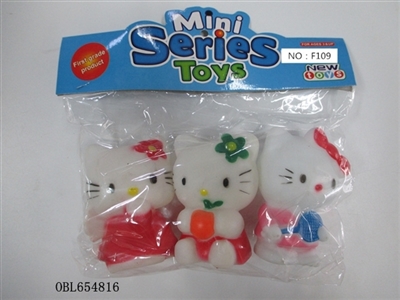 Three lining plastic zhuang KT cat - OBL654816