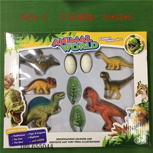 Simulation dinosaur, grass, eggs - OBL655044