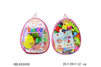 小鸡图案积木61PCS - OBL655058