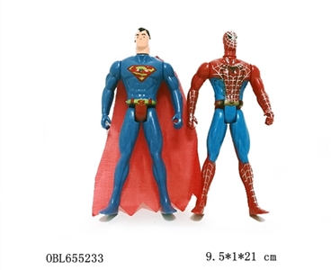 Superman/batman/black spider/red spider man 15 cm doll - OBL655233