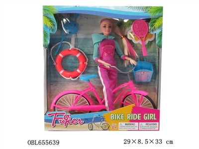 The bicycle match swimming laps - OBL655639