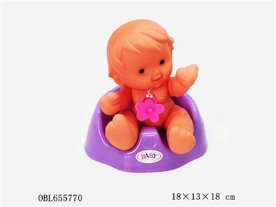 Take hair big cartoon dolls with toilet - OBL655770