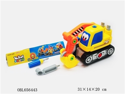 Disassembling sliding cartoon excavator - OBL656443