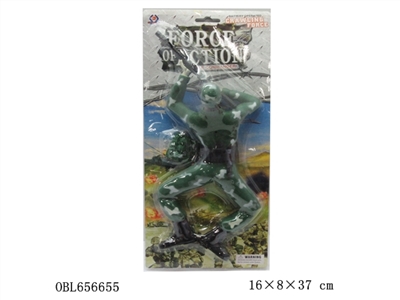 会打枪、闪灯背包小兵人 - OBL656655