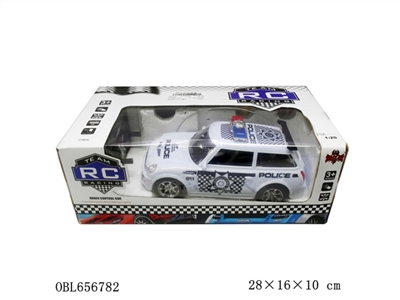 Four-way remote control fan, a police car - OBL656782