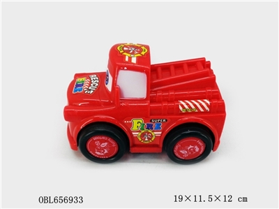 Solid color cartoon car fire inertia - OBL656933
