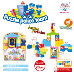 The police series of building blocks (28 PCS) - OBL657041