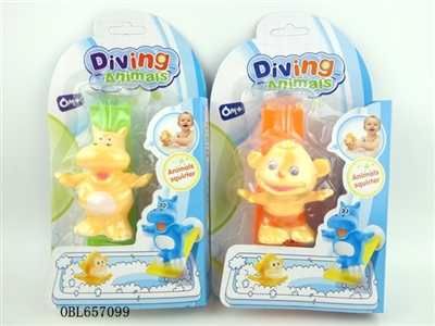 The bathroom diving animals (monkey hippos) 2 - OBL657099