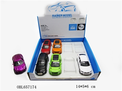 1：32合金回力仿真车8pcs - OBL657174
