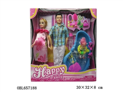 11.5 inch solid body pregnant couples with baths and trinkets - OBL657188