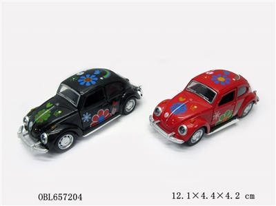 1：32甲壳虫复古合金车（3款混装） - OBL657204