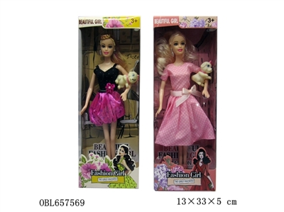 11.5 -inch barbie fashion four four-color mixed with animals - OBL657569