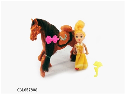 Horses with barbie - OBL657808