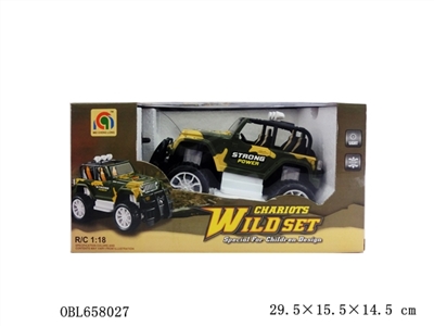 1:18 four-channel off-road military vehicles (with two lamp, no package electricity) - OBL658027