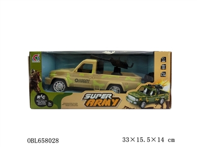 1:16 four-channel pickup military vehicles (electric) with lamp without bag - OBL658028