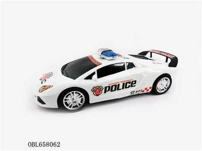 The simulation of inertia a police car - OBL658062