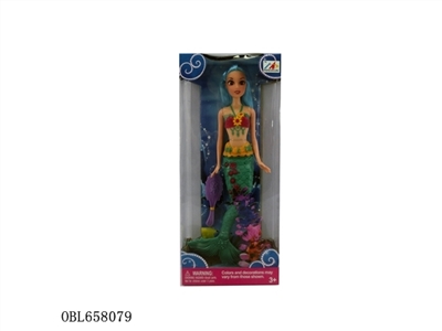 11.5 inch solid body simulation eyes mermaid - OBL658079