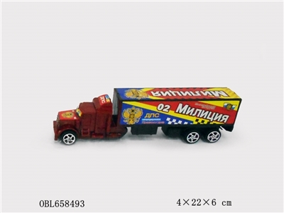 Russian police the inertia container truck - OBL658493