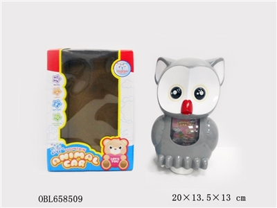 电动万向灯光音乐喷水猫头鹰 - OBL658509