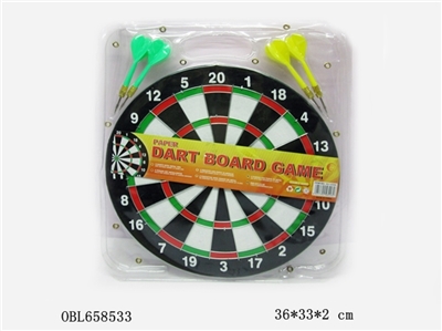 Wooden dart board (29 cm) - OBL658533