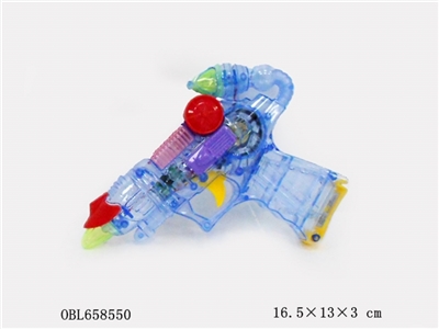 Transparent light shooting pocket space gun (6) - OBL658550