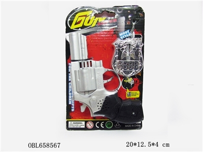 Gold and silver flint gun - OBL658567
