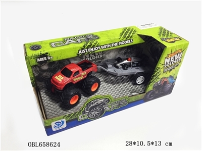 合金双惯性越野车拖合金方程车（四款混装） - OBL658624