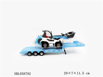 1:50平板拖车带挖掘机 - OBL658792