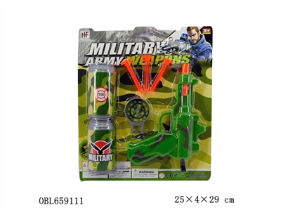 Military soft guns with three soft coke bottle a compass - OBL659111