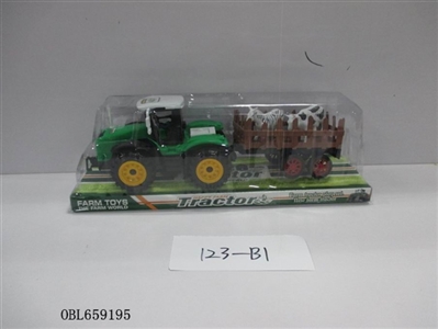 Inertial drag horses and cattle farmer car - OBL659195