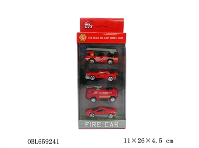 1：64滑行合金车消防套装 - OBL659241