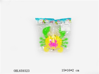 Cartoon guy crab with lamp - OBL659323