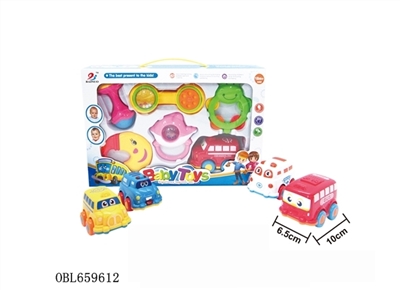 Window box green baby cartoon car bell inertia - OBL659612