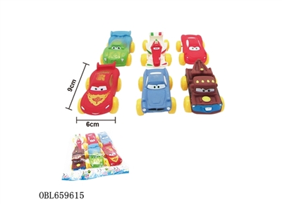 OPP bag of evade glue taxi cars 6 pack - OBL659615