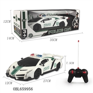 The police car four-way remote control car, lamborghini - OBL659956
