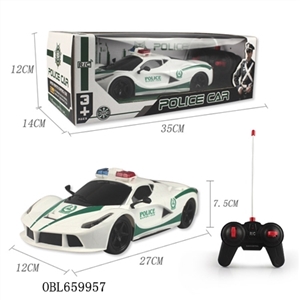 The police car four-way remote control car (ferrari) - OBL659957