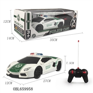 The police car four-way remote control car, lamborghini - OBL659958