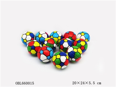 12粒装2.5寸PU 五彩足球 - OBL660015